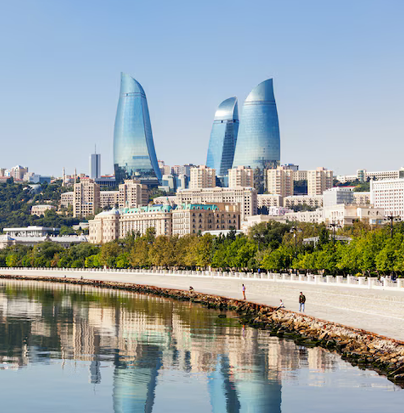 flame towers in baku